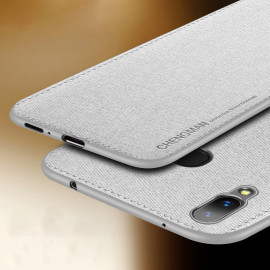 Vaku ® Vivo V9 Youth / V9 Luxico Series Hand-Stitched Cotton Textile Ultra Soft-Feel Shock-proof Water-proof Back Cover