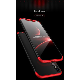 FCK ® Apple iPhone X / XS 3-in-1 360 Series PC Case Dual-Colour Finish Ultra-thin Slim Front Case + Back Cover