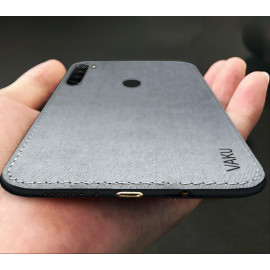 Vaku ® Xiaomi Redmi Note 8 Luxico Series Hand-Stitched Cotton Textile Ultra Soft-Feel Shock-proof Water-proof Back Cover