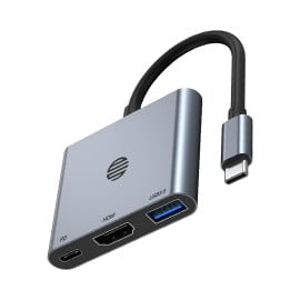 eller santé ® OMNITRIX 3-IN-1 USB HUB Multiport Adapter 4K HDMI USB 3.0/2.0 Ports Type C 100W PD Charging Data Transfer Speed Upto 5GBPS