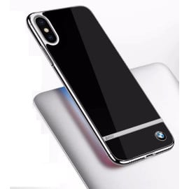 BMW ® Apple iPhone X Mirror Signature Shine Electroplated Metal Hard Case Back Cover