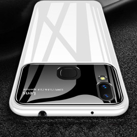 Vaku ® Vivo V9 Polarized Glass Glossy Edition PC 4 Frames + Ultra-Thin Case Back Cover