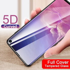 Dr. Vaku ® Samsung Galaxy S10 5D Curved Edge Ultra-Strong Ultra-Clear Full Screen Tempered Glass-Black