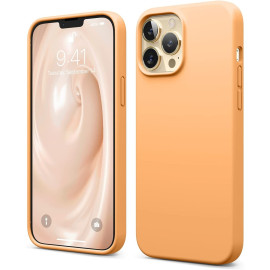 Vaku Luxos ® For Apple iPhone 13 Pro Max Liquid Silicon Velvet-Touch Silk Finish Shock-Proof Back Cover [ Only Back Cover ]