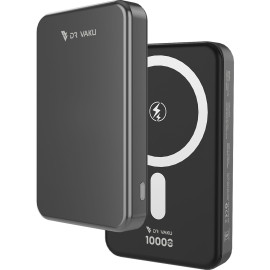Vaku ® Magforge MagPro 10000mAh Magnetic Wireless Power Bank 15w Magsafe & 22.5w PD Type C Fast Charging For iPhone 16/15/14/13 Series iWatch & Airpods