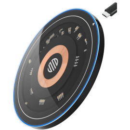 eller sante ® 15W Wireless Charger Quantum Flow Series Fast Charging Pad PD & Qi-Certified with Type C Cable