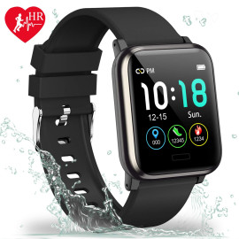 VAKU ® B1 Life Smart Watch with Sleep Monitor + Step Counter Calorie Counter and Fitness Tracker + Heart Rate Monitor
