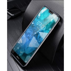 Dr. Vaku ® Nokia 6.1 Plus 5D Curved Edge Ultra-Strong Ultra-Clear Full Screen Tempered Glass -Black