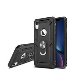 Vaku ® Apple iPhone XR Hawk Ring Shock Proof Cover with Inbuilt Kickstand