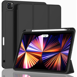 Vaku ® STALLION iPad Pro 11-inch Pencil Stand Tri-Fold case compatible with (2020/2021) 2nd/3rd/iPad Air 10.9" Generation