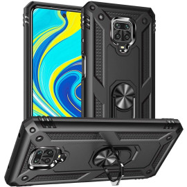 Vaku ® Xiaomi Redmi Note 9 Pro Max Hawk Ring Shock Proof Cover with Inbuilt Kickstand