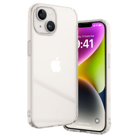 Vaku Luxos ® Apple iPhone 14 Plus Glassy Series Clear TPU Shockproof Scratch Resistant Slim Protective Cover [ Only Back Cover ]