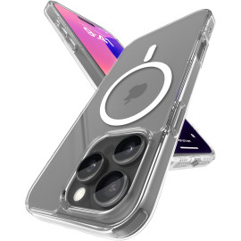 Vaku Luxos ® Apple iPhone 16 Pro Glassy MagPro Clear TPU Shockproof Scratch Resistant, Certified Mag-Safe Military-Grade Protection Back Cover