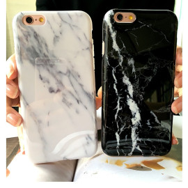 Vaku ® Apple iPhone 6 / 6S Marble Stone Finish Soft Polished TPU Grip Case Back Cover