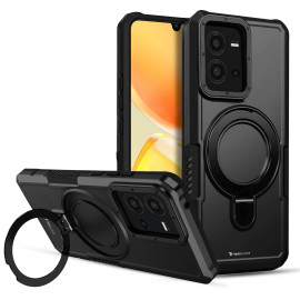 Vaku ® Vivo V25e Astor Military Grade Armor Protective Case with Ring Bracket Kickstand Back cover