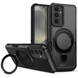 Vaku ® Samsung Galaxy S24 Plus Astor Military Grade Armor Protective Case with Ring Bracket Kickstand Back cover