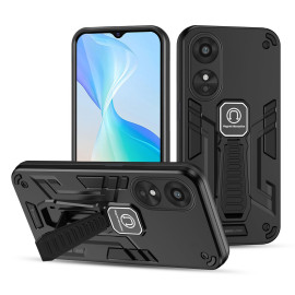 Vaku ® Oppo A17 Valor Military Grade Armor Case with Built-in Kickstand Shockproof Back Cover