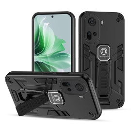 Vaku ® Oppo Reno11 5G Valor Military Grade Armor Case with Built-in Kickstand Shockproof Back Cover