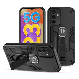 Vaku ® Samsung Galaxy F23 5G Valor Military Grade Armor Case with Built-in Kickstand Shockproof Back Cover