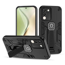 Vaku ® Vivo Y200 5G Valor Military Grade Armor Case with Built-in Kickstand Shockproof Back Cover