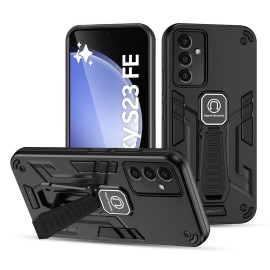 Vaku ® Samsung Galaxy S23 FE Valor Military Grade Armor Case with Built-in Kickstand Shockproof Back Cover