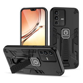 Vaku ® Vivo V23 5G Valor Military Grade Armor Case with Built-in Kickstand Shockproof Back Cover