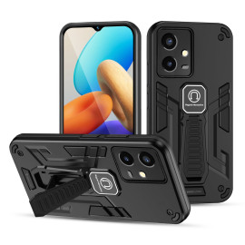 Vaku ® Vivo Y33s 5G Valor Military Grade Armor Case with Built-in Kickstand Shockproof Back Cover