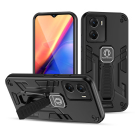Vaku ® Vivo Y56 5G Valor Military Grade Armor Case with Built-in Kickstand Shockproof Back Cover