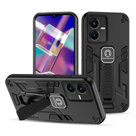 Vaku ® Vivo Y22 Valor Military Grade Armor Case with Built-in Kickstand Shockproof Back Cover