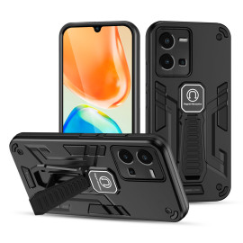 Vaku ® Vivo V25e Valor Military Grade Armor Case with Built-in Kickstand Shockproof Back Cover