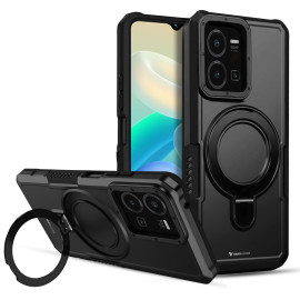 Vaku ® Vivo Y35 4G Astor Military Grade Armor Protective Case with Ring Bracket Kickstand Back cover