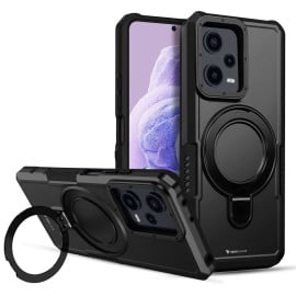 Vaku ® Xiaomi Redmi Note 12 Pro Astor Military Grade Armor Protective Case with Ring Bracket Kickstand Back cover