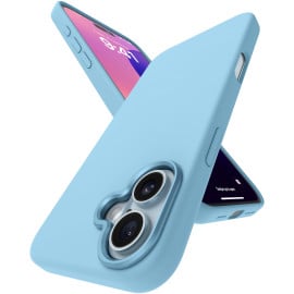 eller santé ® Apple iPhone 16 Liquid Silicone Slim Protective Shockproof Phone Back Cover with Anti-Scratch Microfiber Lining