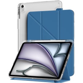 Vaku Luxos ® TRANSLUVO Y-FOLD iPad (A16) 11th/10th Generation (2025/2022) Free-Angle Viewing with Adjustable Stand 11-inch/10.9-inch Pencil Holder Case [Auto Sleep Wake]