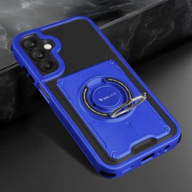 Vaku Luxos ® Samsung Galaxy A15 5G Axion Armor Military Grade Protective Case with Magnetic Ring Holder Kickstand Back Cover
