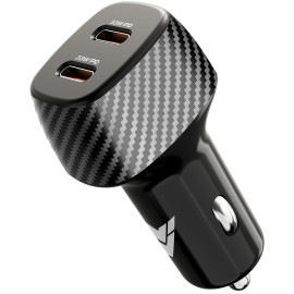 Vaku ® Brotvolt USB C 66W Dual Port Fast Car Charger With Power Delivery Compatible with all IOS and Android Devices