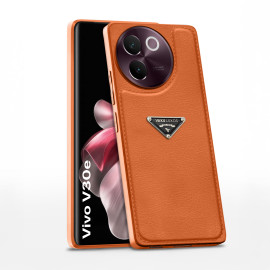 Vaku Luxos ® Vivo V30e 5G Nyxen Premium Leather Stitched Soft Shockproof Protective Back Cover