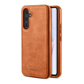 Vaku ® Samsung Galaxy A35 5G Luxe Premium Leather Stitched Non-Slip Grip Protective Back Cover