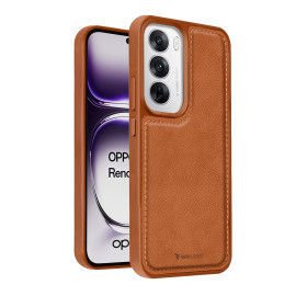 Vaku ® Oppo Reno12 5G Luxe Premium Leather Stitched Non-Slip Grip Protective Back Cover