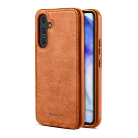 Vaku ® Samsung Galaxy A55 5G Luxe Premium Leather Stitched Non-Slip Grip Protective Back Cover