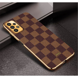 Vaku ® Samsung Galaxy A52 Cheron Leather Electroplated Soft TPU Back Cover
