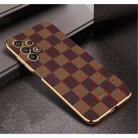 Vaku ® Samsung Galaxy A32 5G Cheron Leather Electroplated Soft TPU Back Cover
