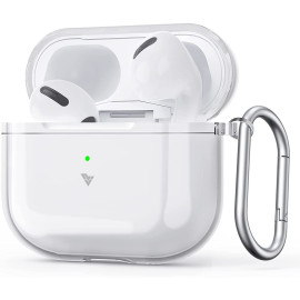 VAKU ® Clear Case for Airpods 3rd Gen (2021) Transparent Waterproof Protective Soft TPU Airpods 3Gen Case Cover with Keychain