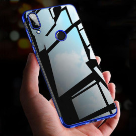 Vaku ® Xiaomi Redmi Note 7 / Note 7 Pro CAUSEWAY Series Electroplated Shine Bumper Finish Full-View Display + Ultra-thin Transparent Back Cover