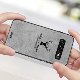 Vaku ® Samsung Galaxy S10 Succido Series Hand-Stitched Cotton Textile Ultra Soft-Feel Shock-proof Water-proof Back Cover
