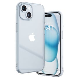 Vaku Luxos ® Apple iPhone 15 / 15 Plus / 15 Pro / 15 Pro Max Glassy Series Clear TPU Shockproof Scratch Resistant Protection Back Cover