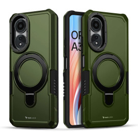 Vaku ® Oppo A38 Astor Military Grade Armor Protective Case with Ring Bracket Kickstand Back cover