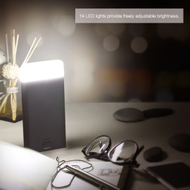 Rock ® 2in1 Ultra-Light with Soft Bright LED Light 8,000 mAh Dual-USB 8,000 mAh Power Bank