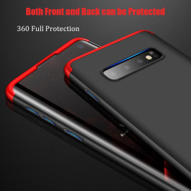 GKK ® Samsung Galaxy S10 3-in-1 360 Series PC Case Dual-Color Finish Ultra-thin Slim Front Case + Back Cover