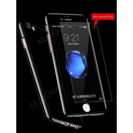 Vorson ® Apple iPhone 7 Plus 5D ETOLICA Electroplating Front Case + Tempered Glass + Back Cover